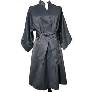 Vertigo Paris Kimono Coat Jacket 3/4 sleeve Slate Blue Size L